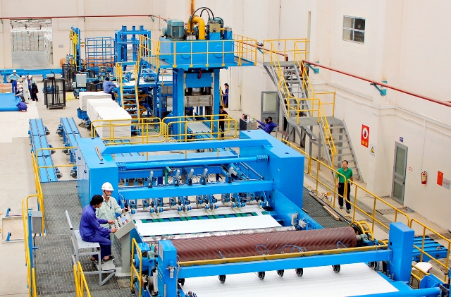 Dây chuyền sản xuất giấy của Nhà máy Giấy và Bột giấy An Hòa